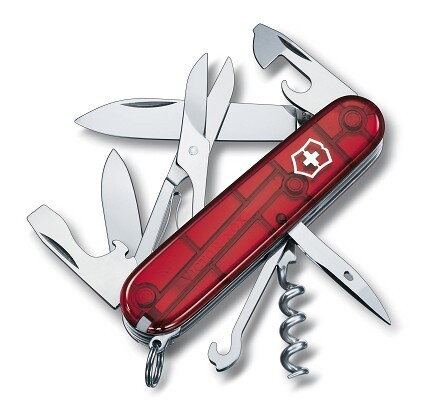 Victorinox Climber - átlátszó piros