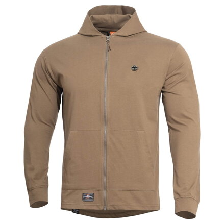 Mikina Pentagon AGIS RING SPUN s kapucňou - coyote