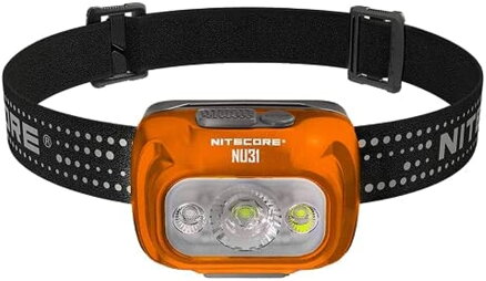 Nitecore NU31 fejlámpa narancs színben