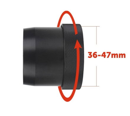 Univerzális aljzat (adapter) a PARD NV007, NV007A és NV007V modellekhez (36 és 47 mm között)