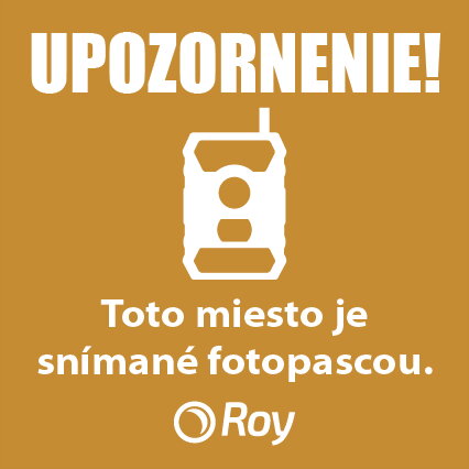 Tájékoztató tábla fotószalagon 20x20cm-es monitorozásra