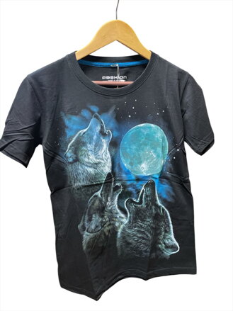 Tričko čierne vlky