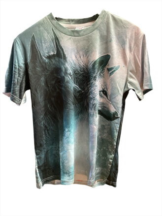 Tričko green/white wolf