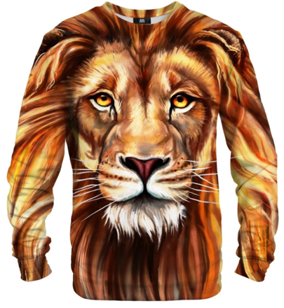 Mr. GUGU & Miss GO Oil Painting Lion sweater vel. L