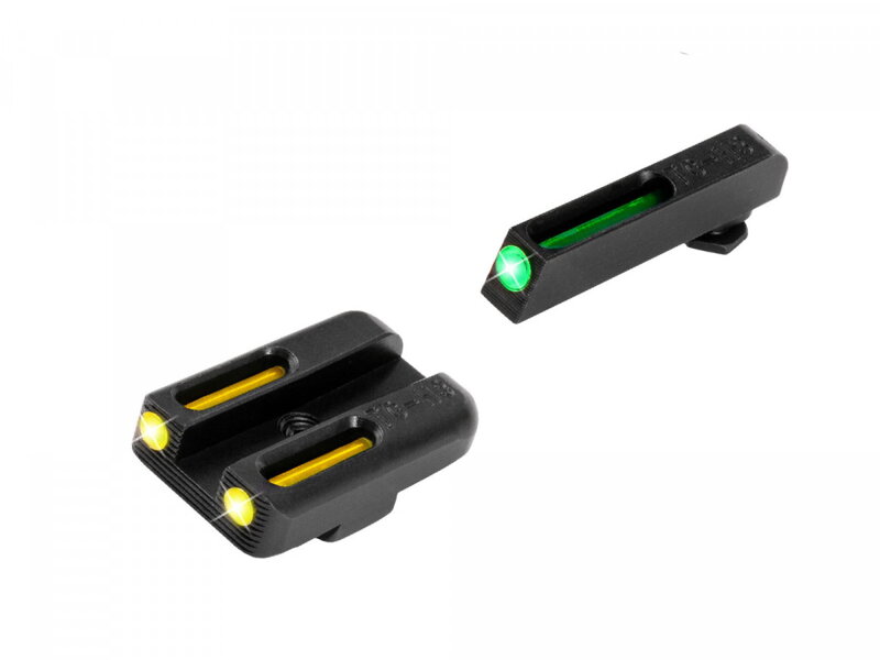 TFO célzókészülék TRUGLO GLOCK zöld-sárga a GLOCK 42, 43-ashoz