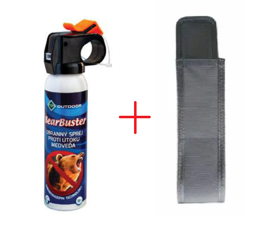 Védekező spray medvék ellen - BearBuster 150ml tokkal