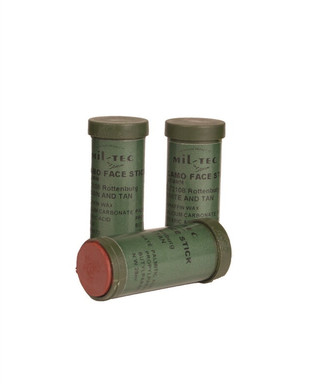 Farby na tvár Mil-Tec Camo Stick (čierna, hnedá, červená)